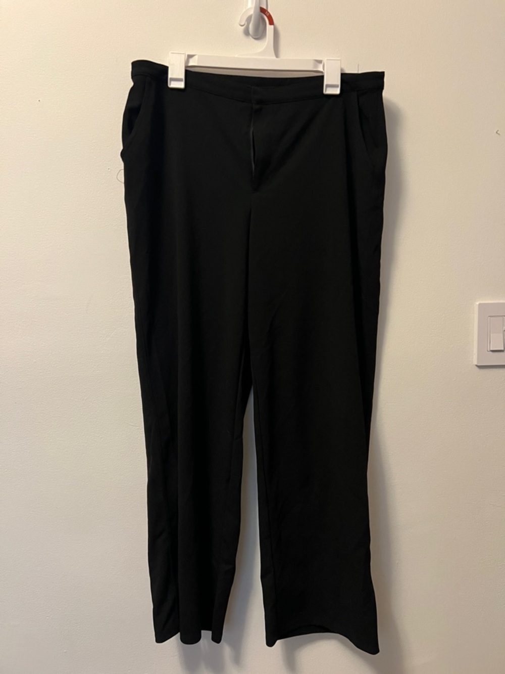 H&M Black Women's Straight-Leg Trousers